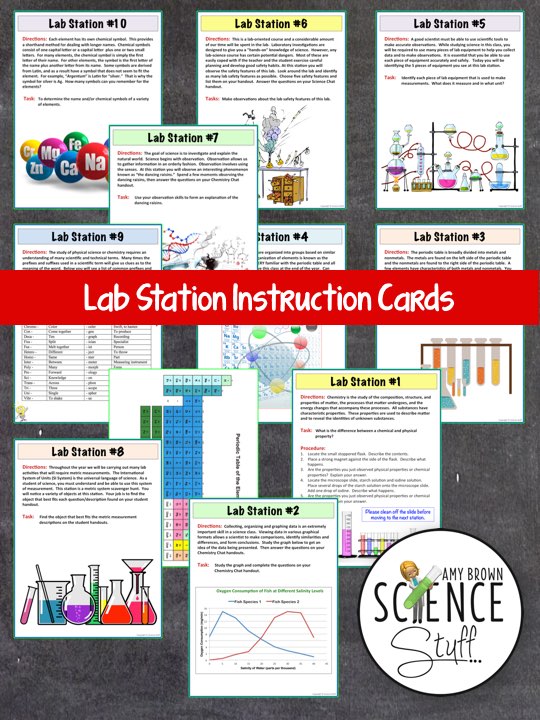 Amy Brown Science Chemistry Chat A First Day of School Science Lab