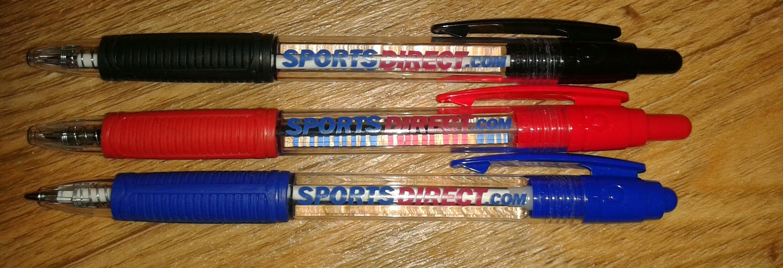 Pen Collection geekery Sports Direct Promotional pens