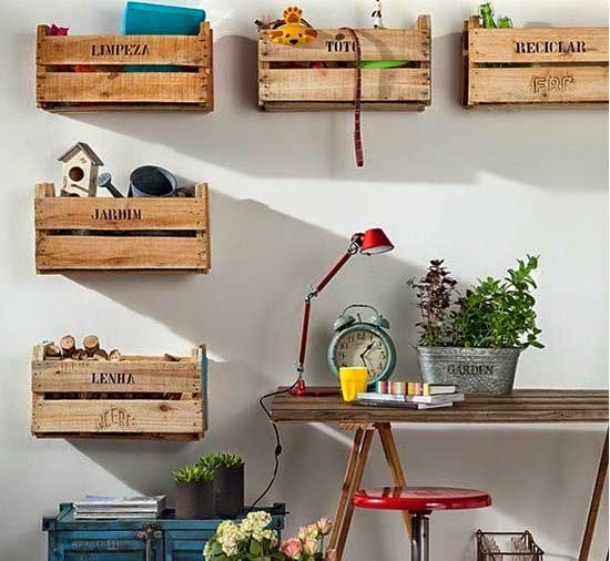 Ideas para decorar con cajas de fruta Ideas para decorar con cajas de fruta