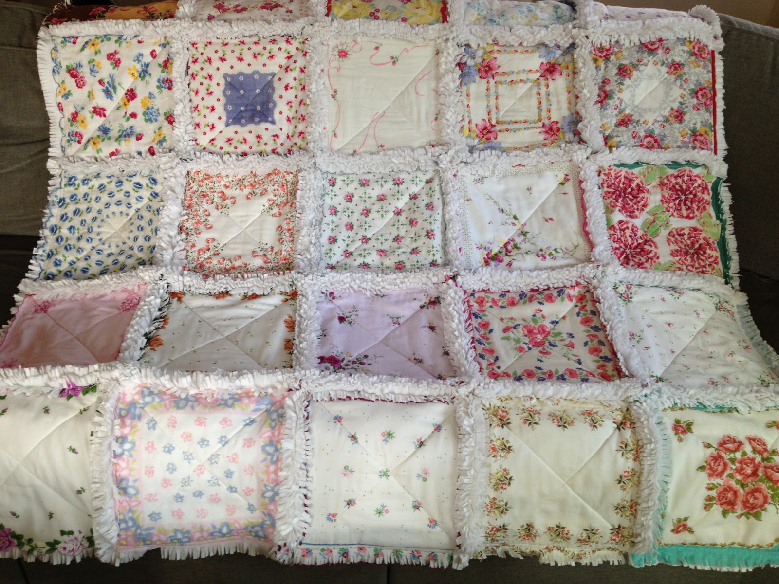 ZeedleBeez How to make a Handkerchief Rag Quilt