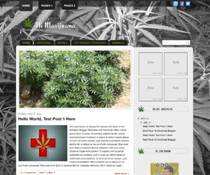 Hi Marijuana Blogger Template
