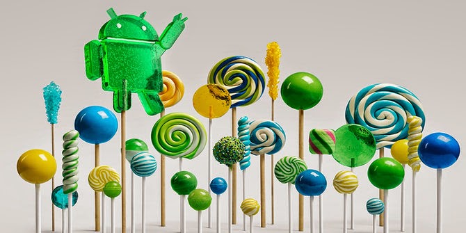 Nama Android L yaitu Android 5.0 Lolipop Secara Resmi Diumumkan