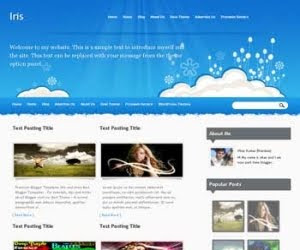Iris Blogger Template