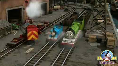 Breakdown crane Rocky Thomas the tank engine and Henry steam train engine on Sir Topham Hatt railway