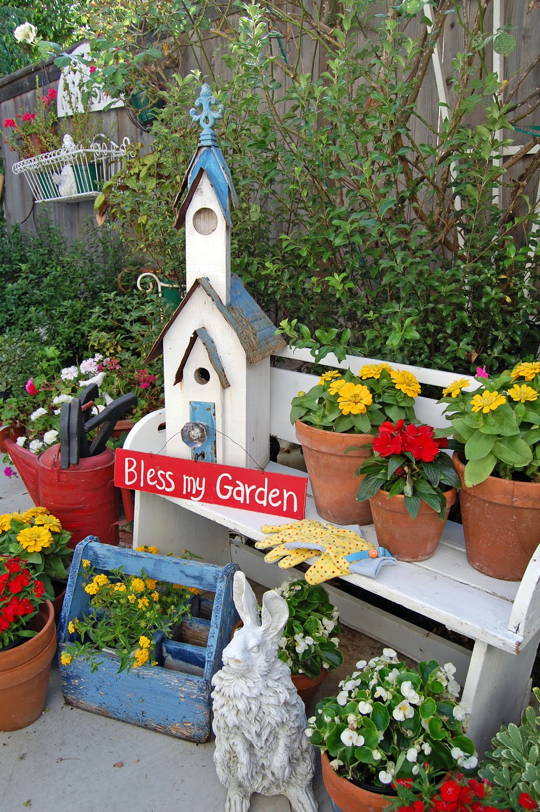 My Painted Garden Touches of Yellow and Red