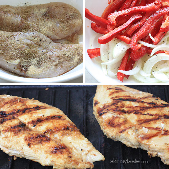 Skinny Chicken Fajitas low fat chicken fajitas Skinny Chicken Fajitas