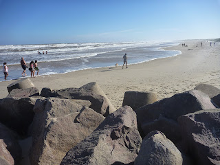 Vista de la playa de Barra del Chuy desde el Arroyo Chuy - Uruguay Vista de la playa de Barra del Chuy desde el Arroyo Chuy - Uruguay. Barra del chuy. Balnearios de Rocha