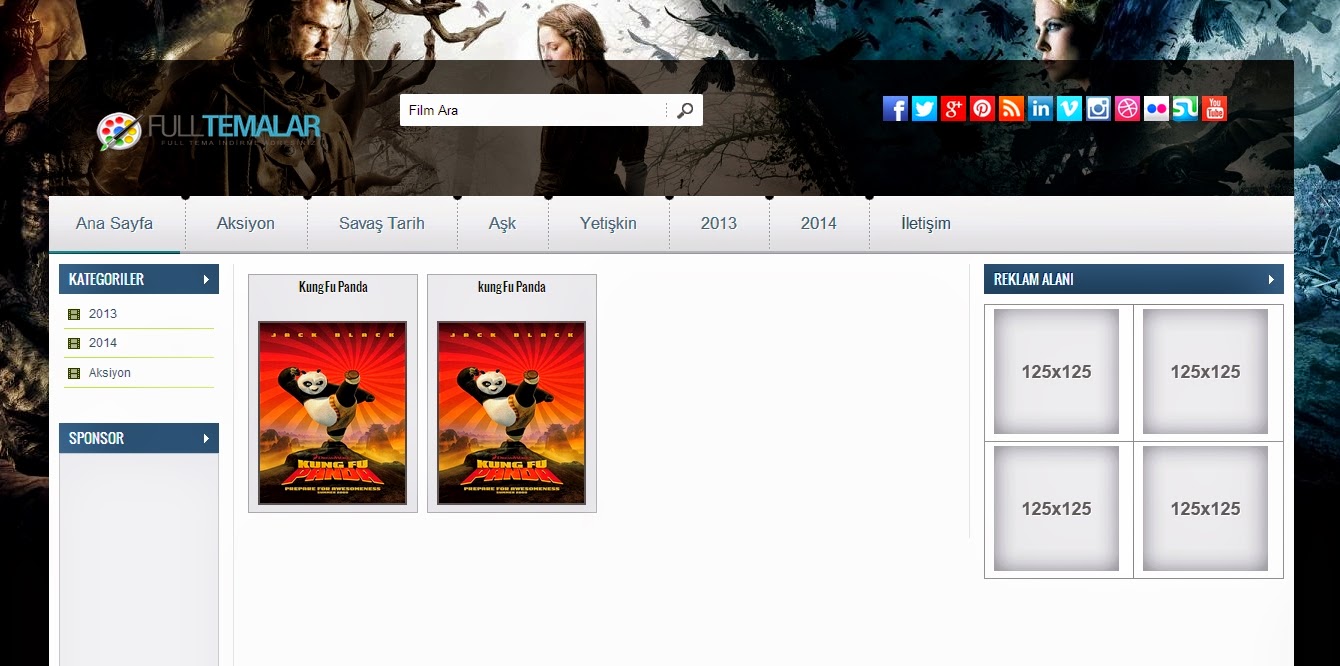 Hash Movie Blogger Film Teması İndir