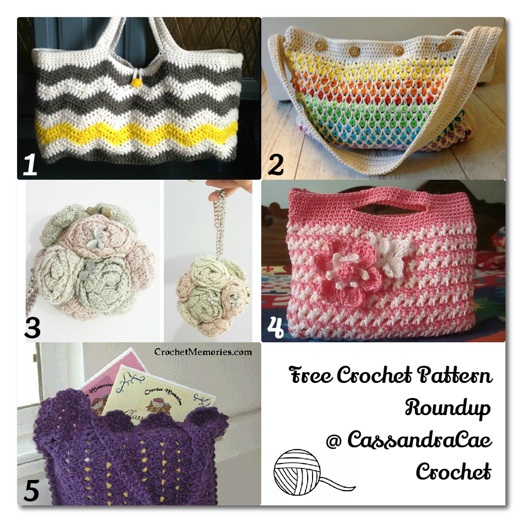 Free Crochet Pattern Roundup -- Crochet Bags