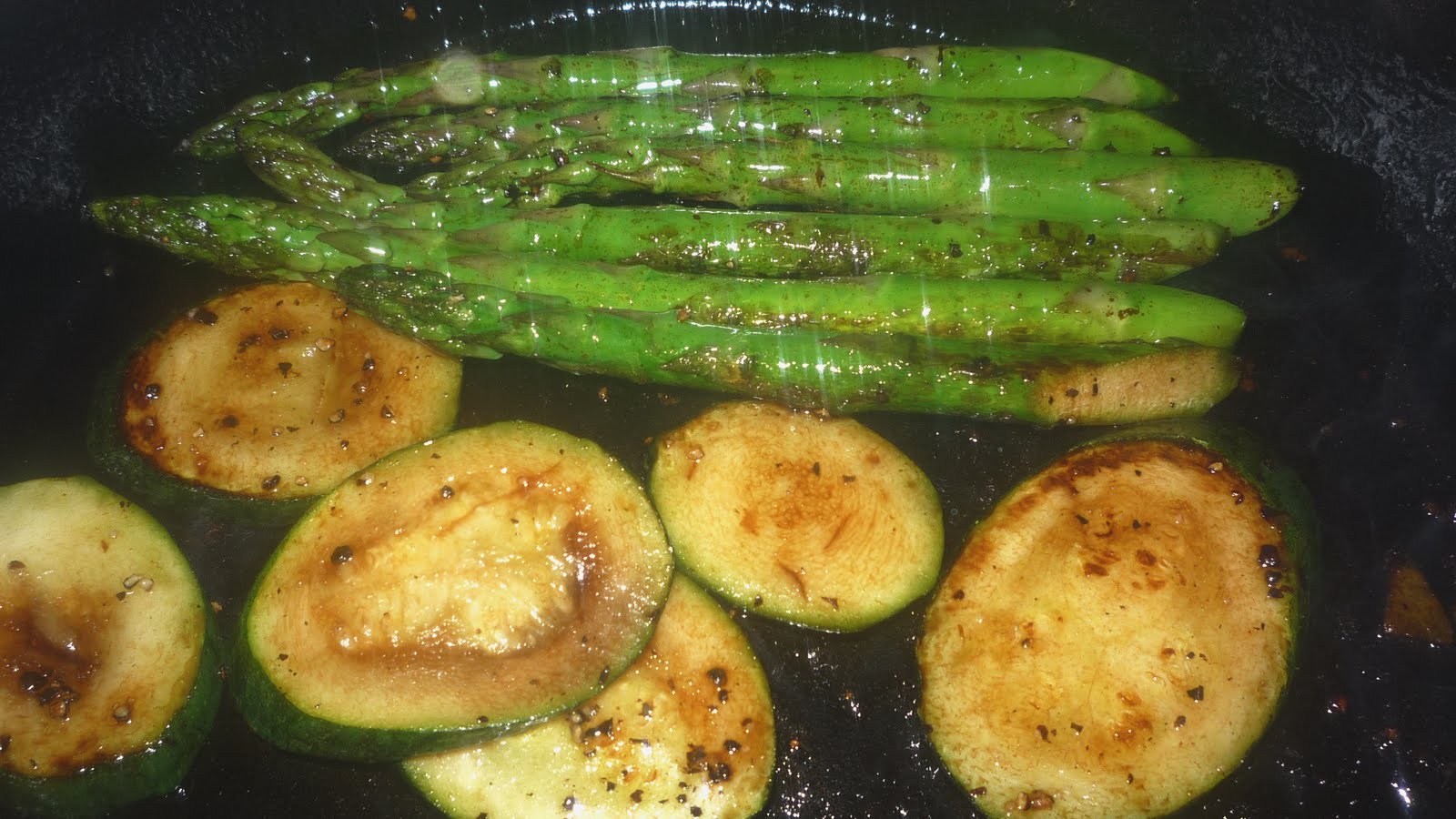 Tastes For Everyday Life Poached Eggs and Balsamic Greens...