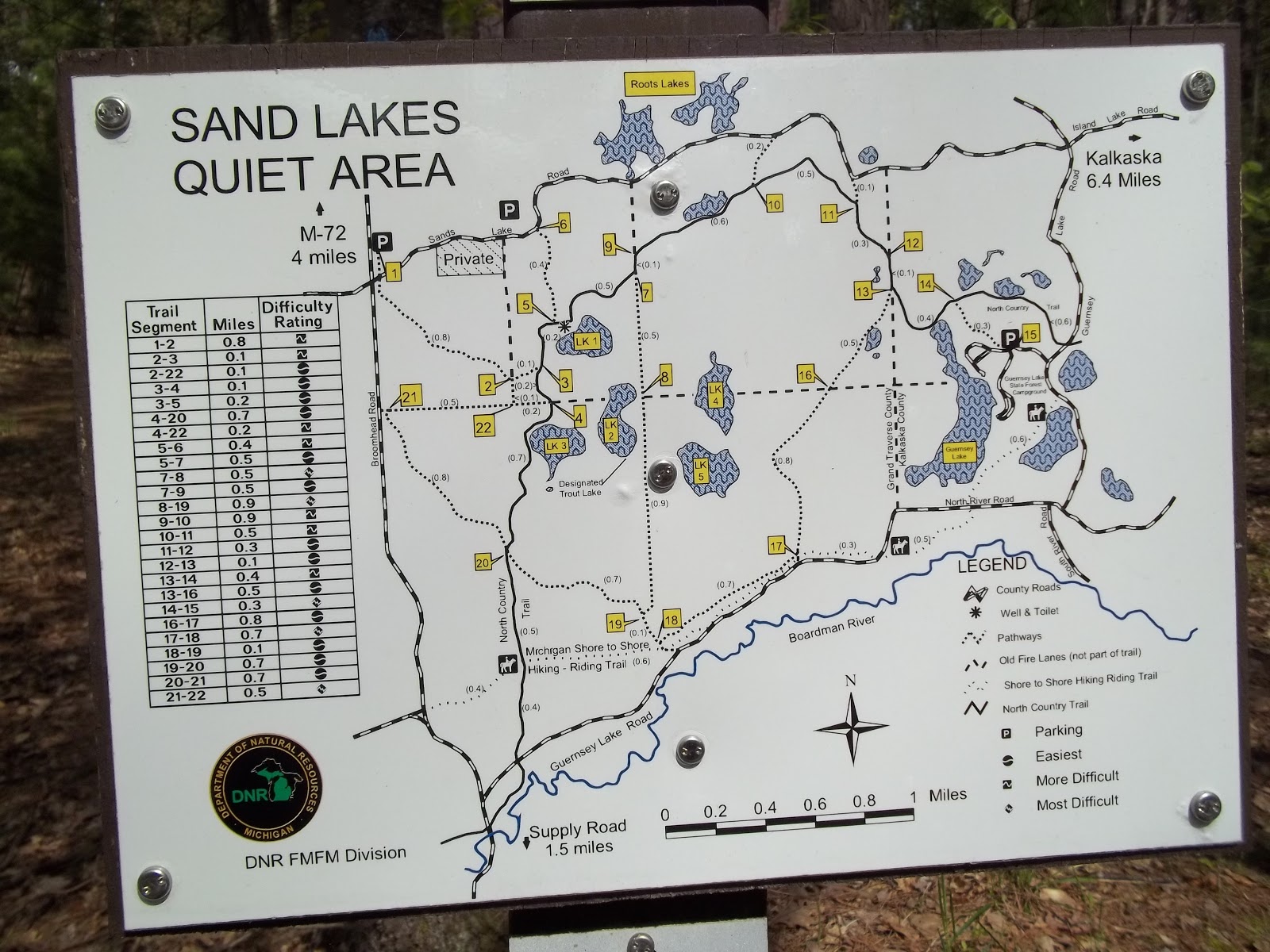 Lacing up my hiking boots First trip of the year backpacking Sand Lakes Quiet Area near Kalkaska