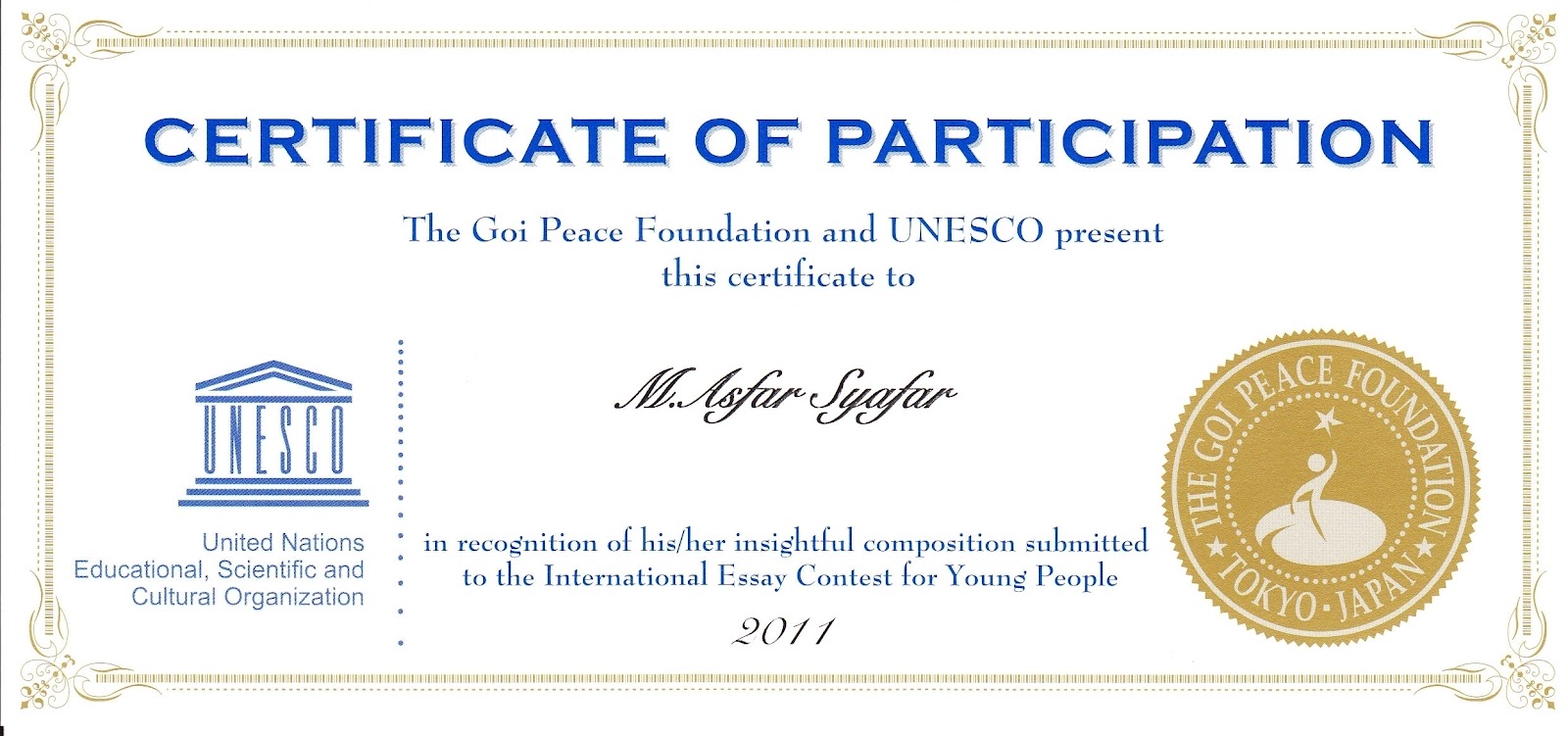 Goi peace foundation essay contest 2013 winners