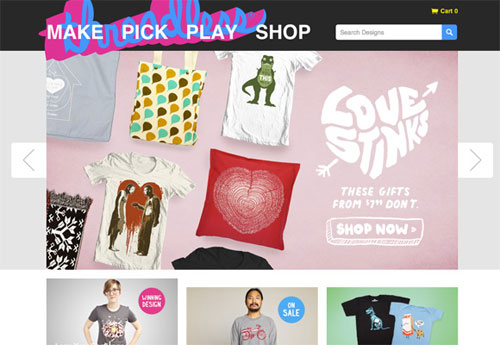 colorful website