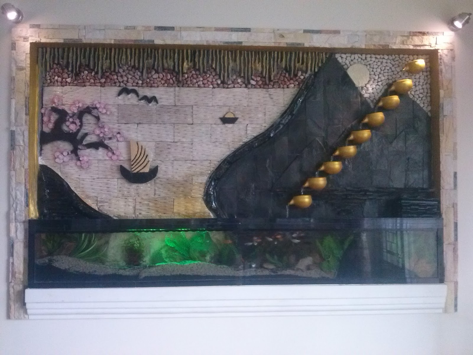 Thác nước phong thủy để bàn mẫu mã đa dạng - 3