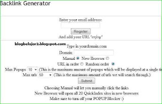 javascript kode auto backlink untuk perkakas blog dan dipasang di blog