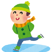 スケートのイラスト「男の子」