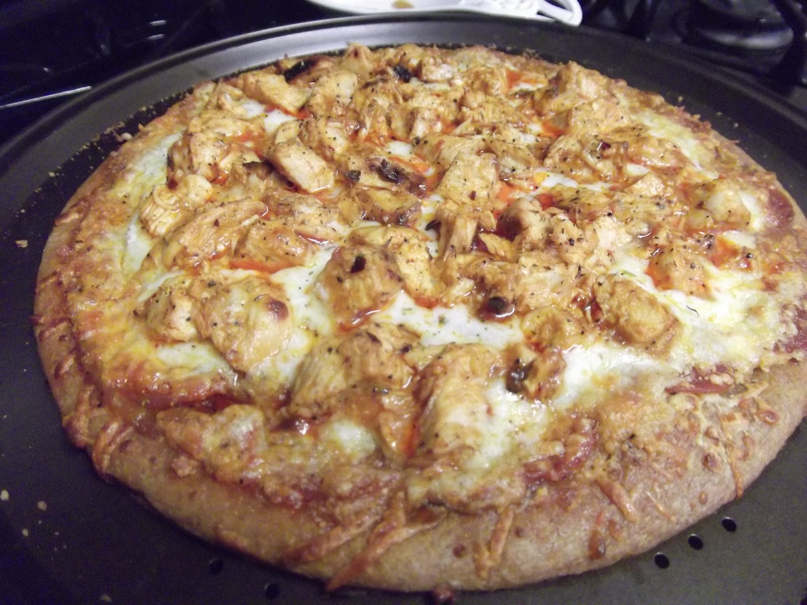Epicuriosity Killed my Waistline Buffalo Chicken Pizza
