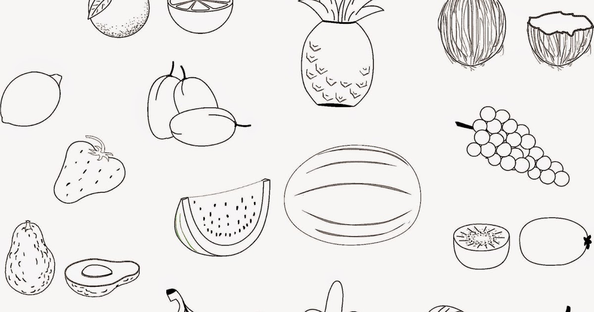 Coloring Pictures Of Fruit | Free Coloring Pictures