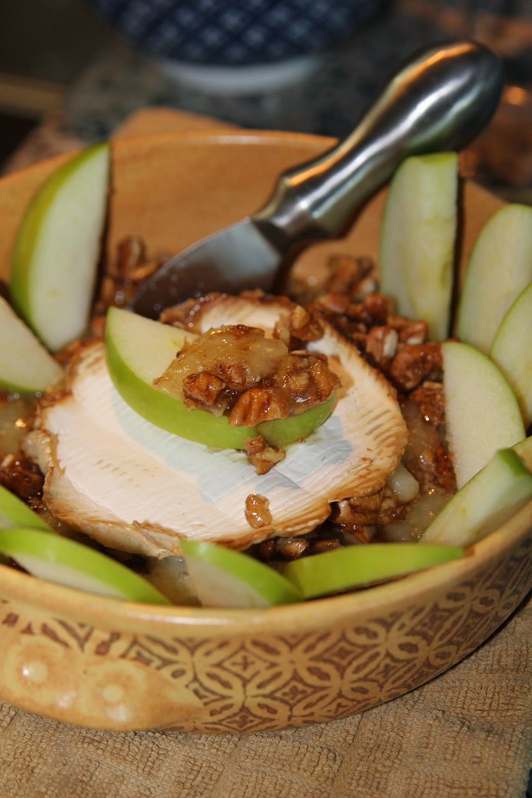 carmen's kitch Honey Pecan Baked Brie