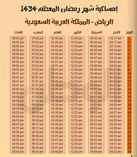   2013\ 1434  امساكية رمضان الرياض 1434.PNG