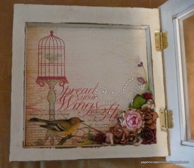 Paper Scraps N More Altered Shadow Box Frame