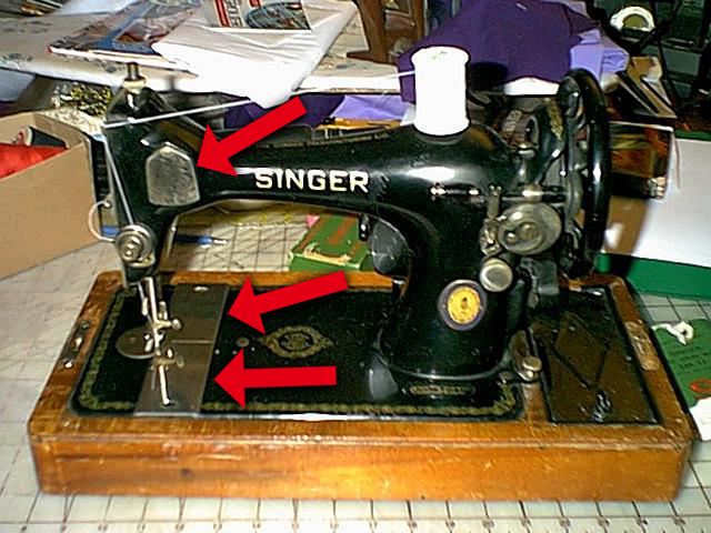 The identification of vintage Singer sewing machines