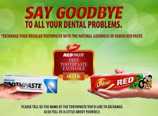 Free Sample Of Dabur Red Toothpaste [First 10,000 participants]