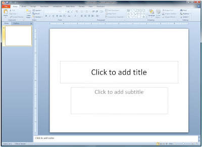 Blank presentation