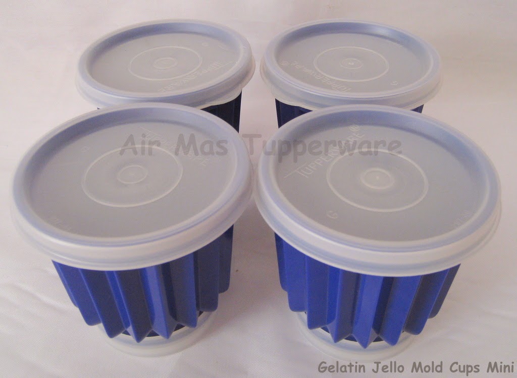 Air Mas Tupperware Collection Gelatin Jello Mold Cups Mini