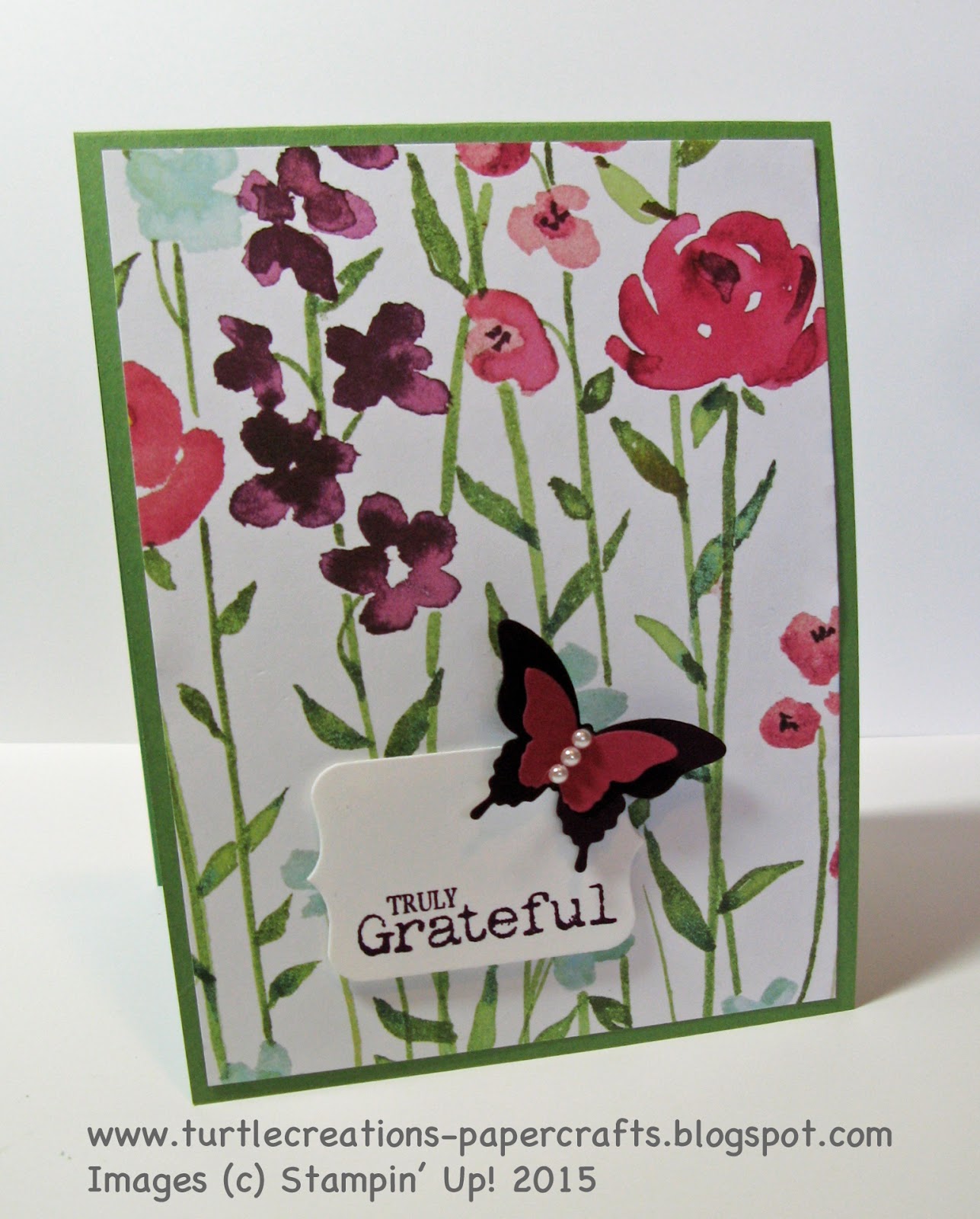 Turtle Creations Painted Blooms DSP 5 Stampin' Up!