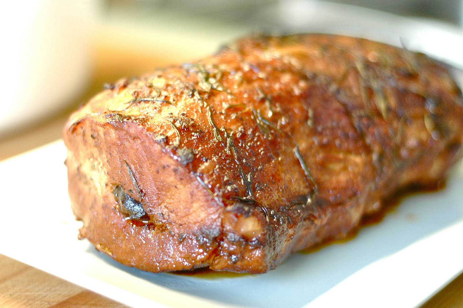 Olio Aglio Roast Pork with Plums & Apple Sauce