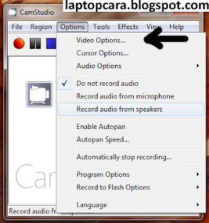 Cara Merekam Layar Laptop camstudio