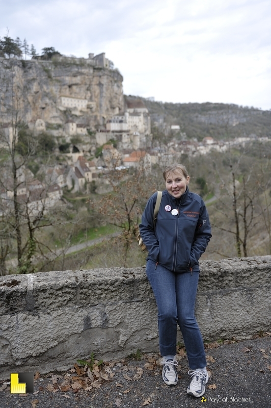 valérie blachier devant rocamadour photo pascal blachier