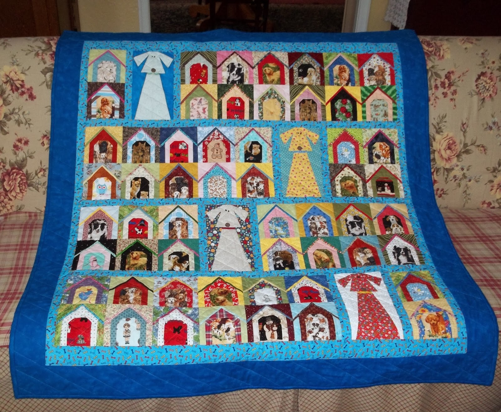 3P & N dog house quilt