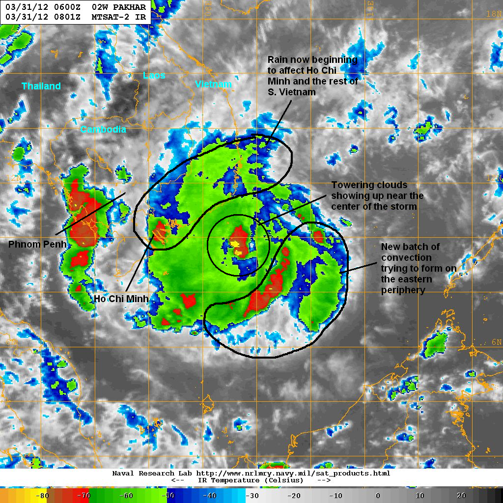 the infra red image above shows convection beginning to form again particularly on the southern and eastern sides of the storm we ve also noted some the infra red image above shows convection beginning to form again particularly on the southern and eastern sides of the storm we ve also noted some