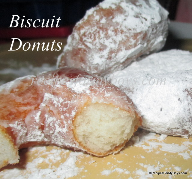 Biscuit Donuts RecipesForMyBoys.com