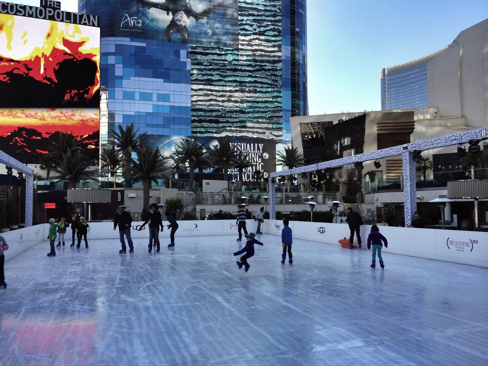 Ice Skating at Cosmopolitan Las Vegas The World of Deej