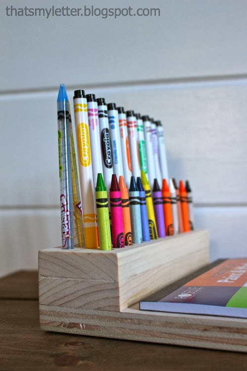 That's My Letter DIY Crayon Holder