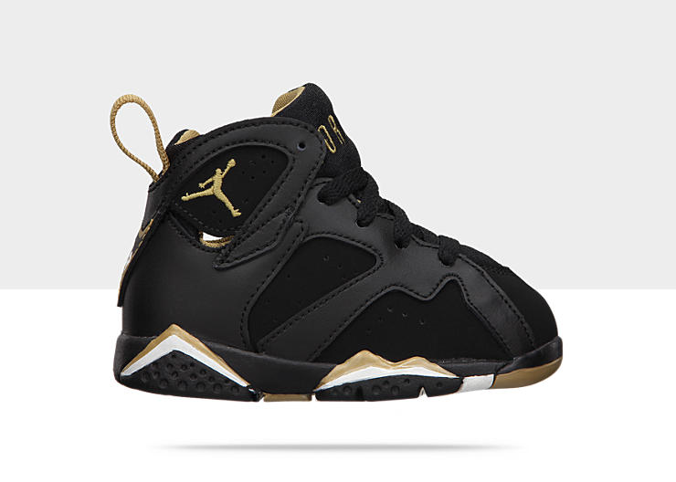 toddler black and gold jordans