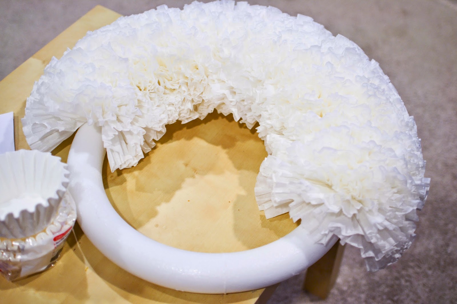 Modern Day Homemaker How to Make Your Own Coffee Filter Wreath