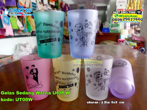 Gelas Sedang Warna Ut08 W