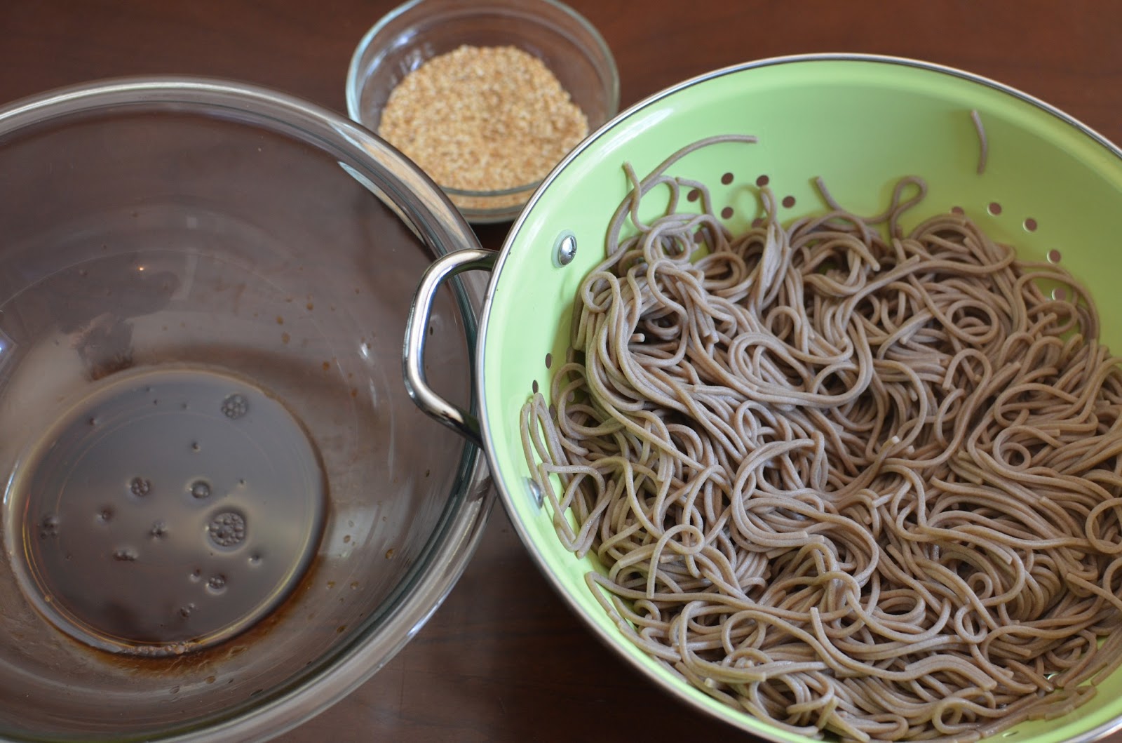 Playing with Flour A simple lunch chilled soba noodles