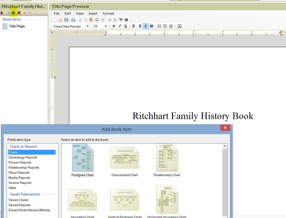 family title chart
