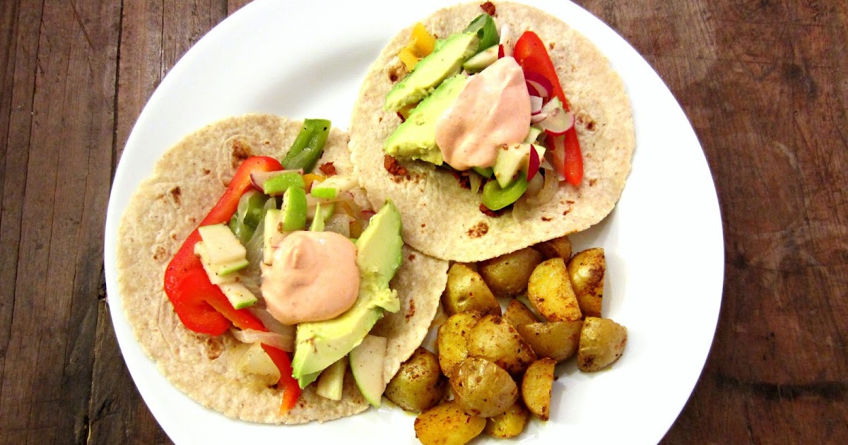 Bourbon and Bleu veggie taco night
