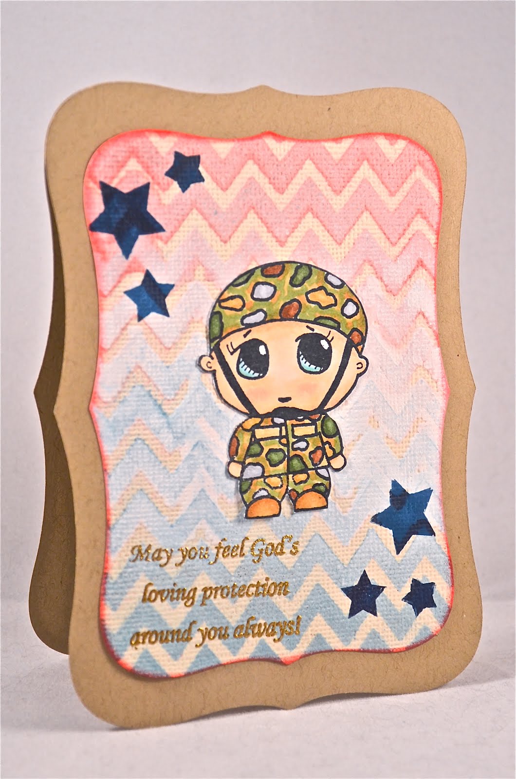 gaby's papery Inspired Stamps Military Inspired