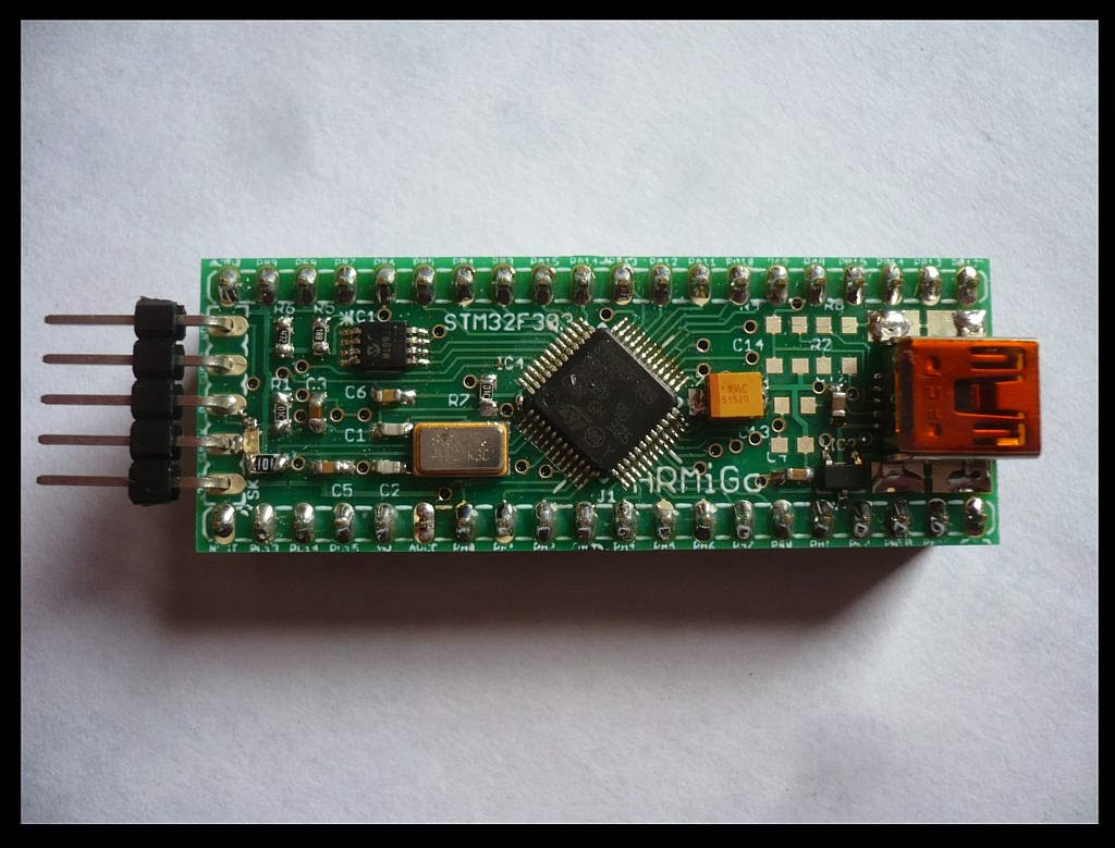 Sustainable Suburbia ARMiGo A breakout board for STM32F303 ARM