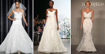Pronovias, Monique Lhuillier, Jim Hjelm