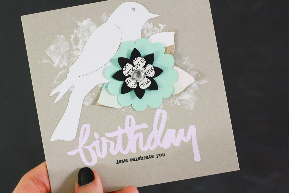 Birds And Flowers On Birthday Cards Sizzix Daily Inspiration From