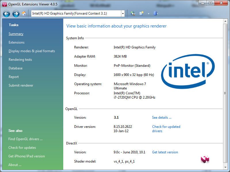 драйвер intel скачать win 7