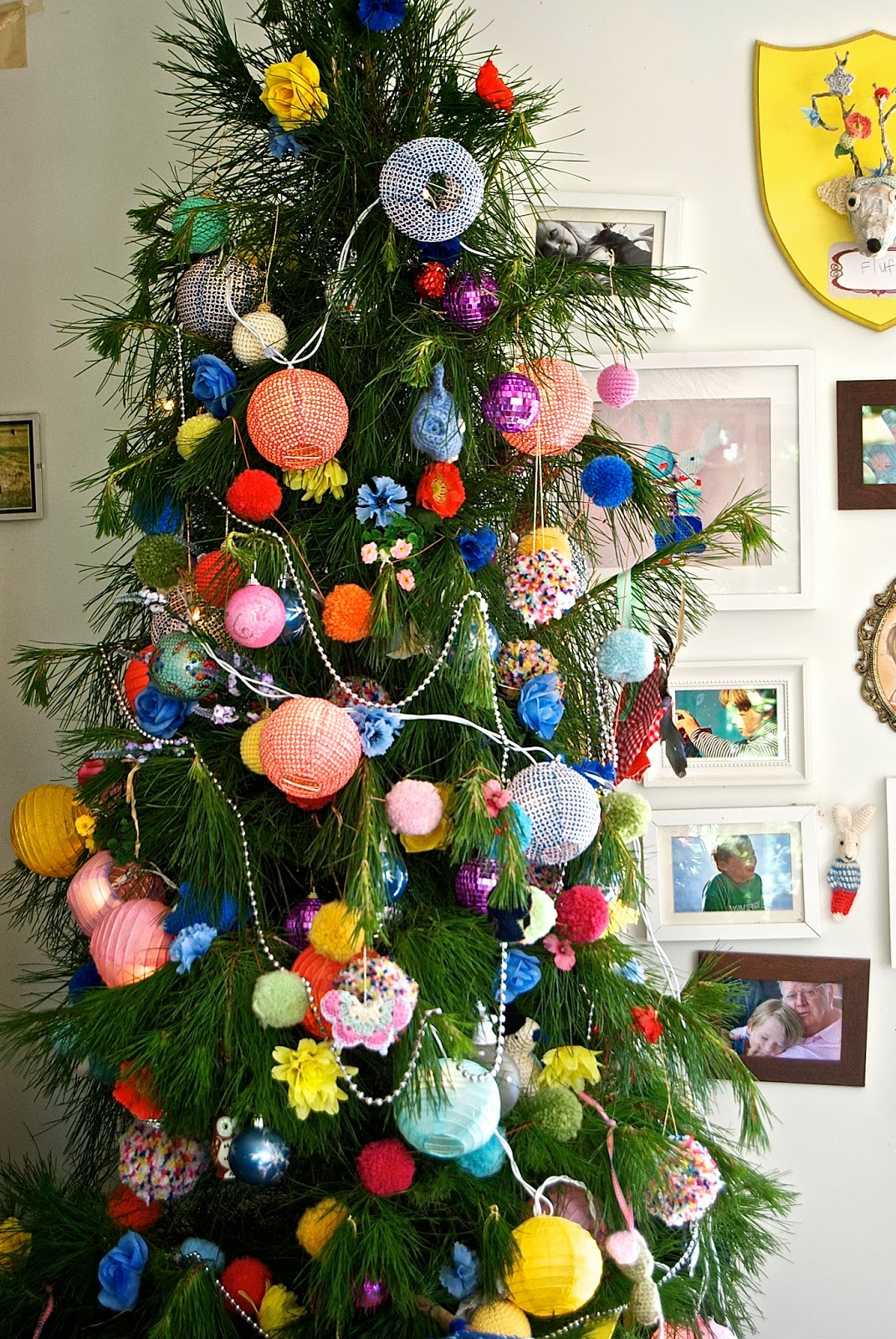 Greedy For Colour Our Happy, Messy Christmas Tree.